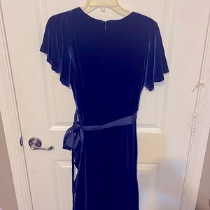 NWT Lane Bryant midnight blue velvet dress ✨ Holidays!
